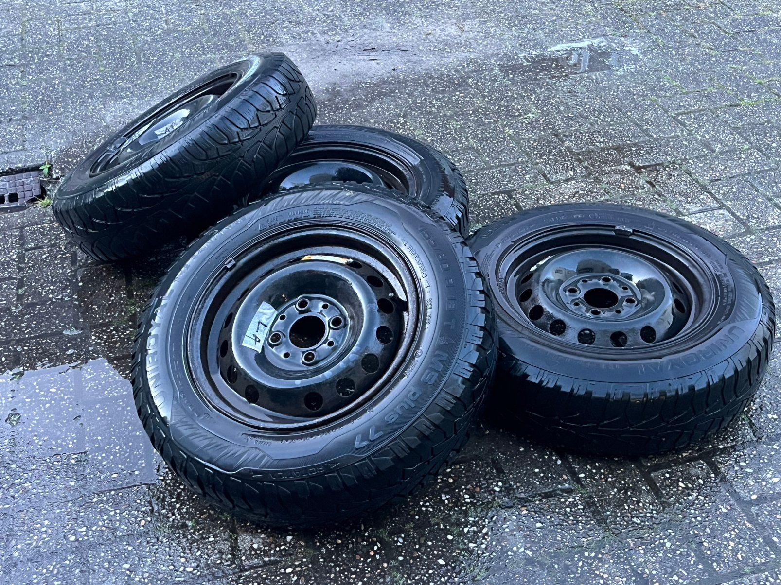 M+S complete wielen voor Fiat Panda, Ophalen of Verzenden, Fiat
