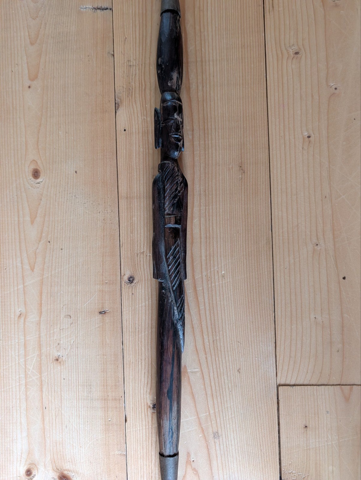 Afrikaanse ceremoniële speer - Kenia, 100cm, Hout, Afrika, Ophalen of Verzenden, Handgemaakt