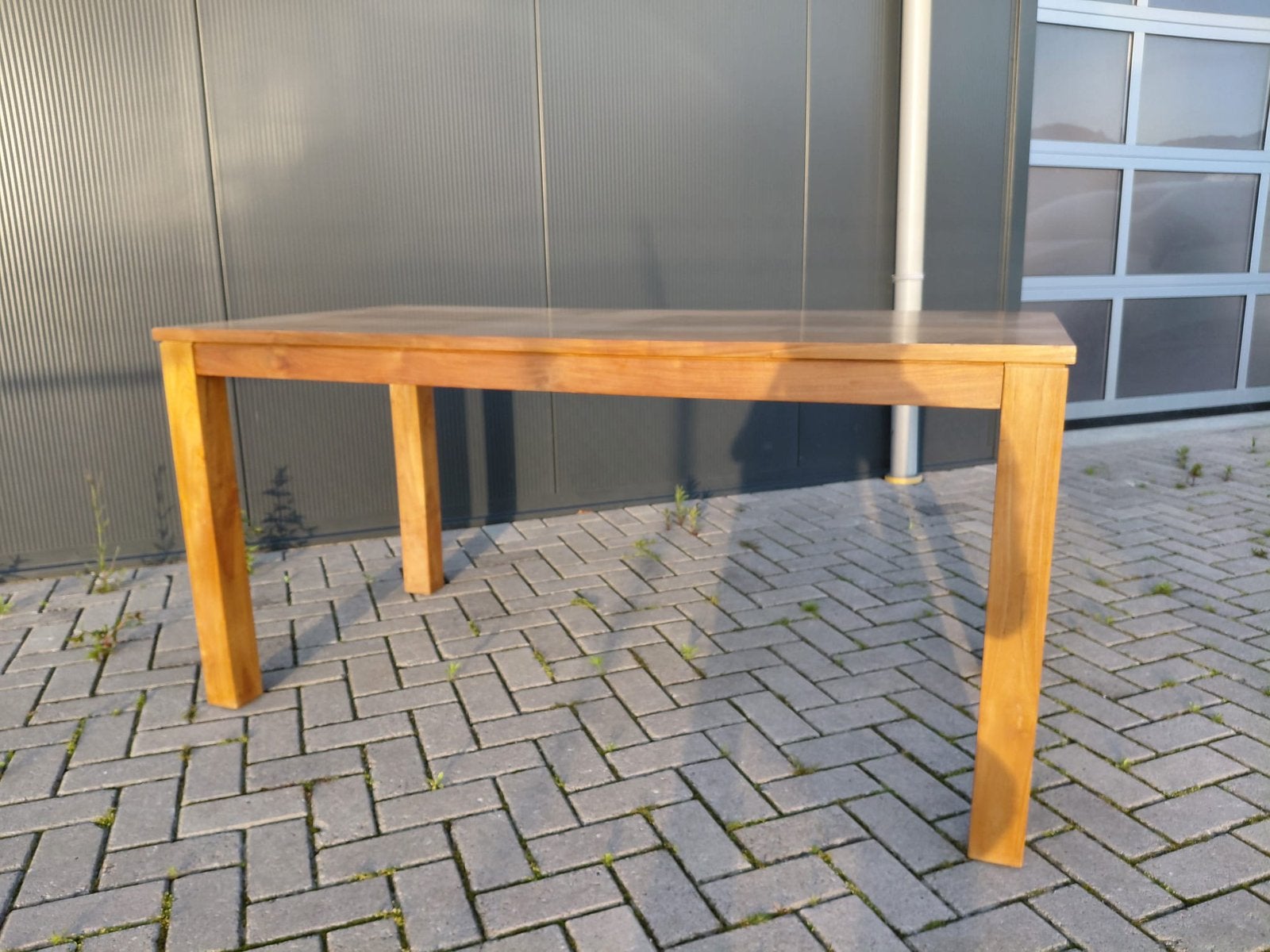 Teakhout eetkamertafel, Huis en Inrichting, Ophalen, Gebruikt, Teakhout, 50 tot 100 cm