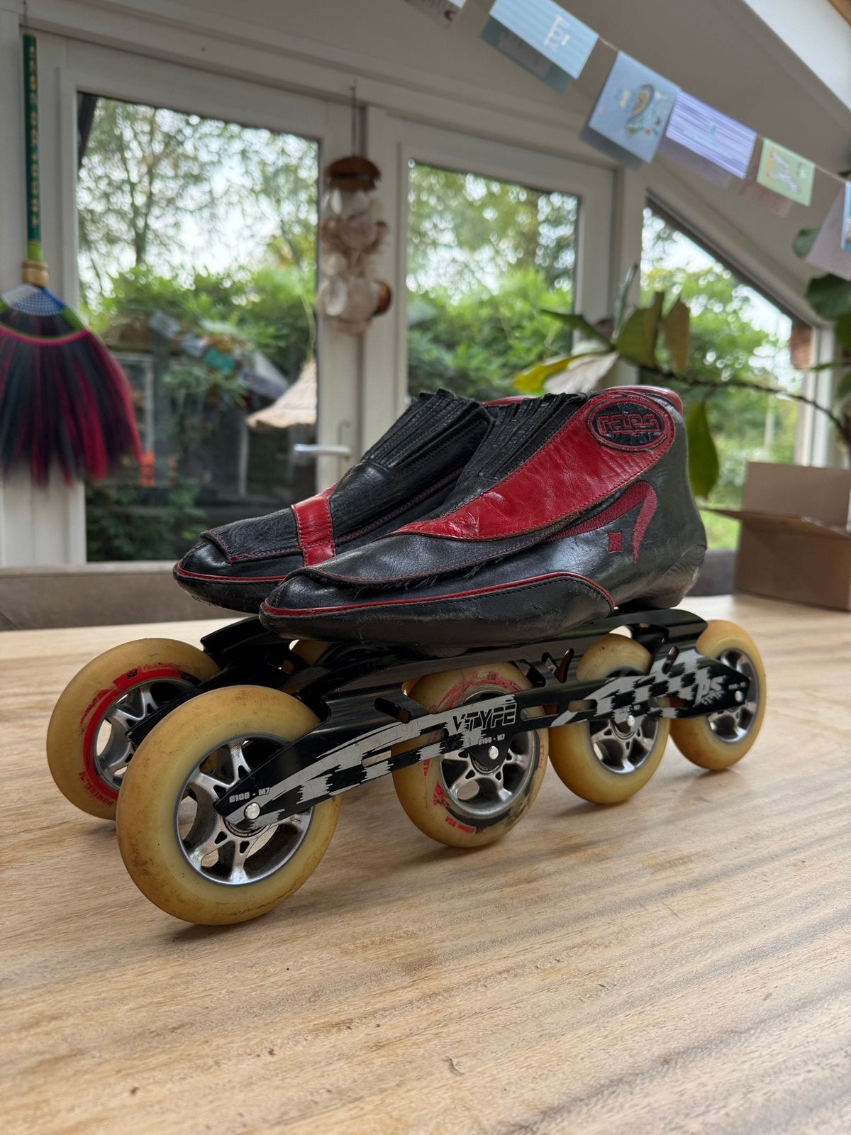 Raps Carbon Speedskates maat 43 – 4100 mm, Overige merken, Gebruikt, Ophalen of Verzenden, Inline skates 4 wielen