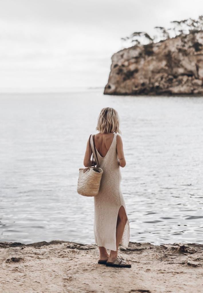 Boho ibiza gehaakte jurk beige off white, Maat 38/40 (M), Beige, Nieuw, Ophalen of Verzenden
