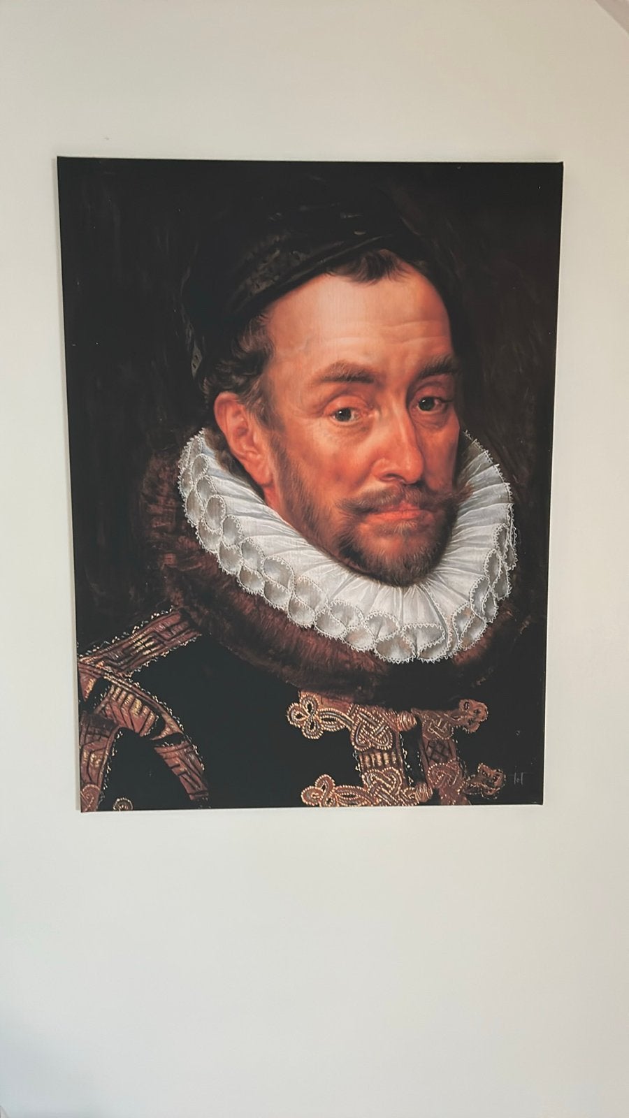 Klassiek Portret van Willem van oranje op canvas, Ophalen, Doek, Portret of Personen, Klassiek