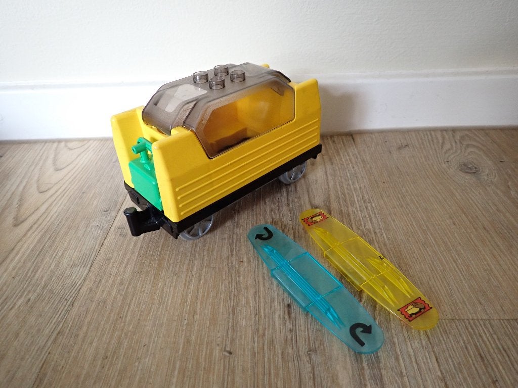 duplo intelli trein perron/passagiers wagon, Ophalen of Verzenden, Zo goed als nieuw, Duplo