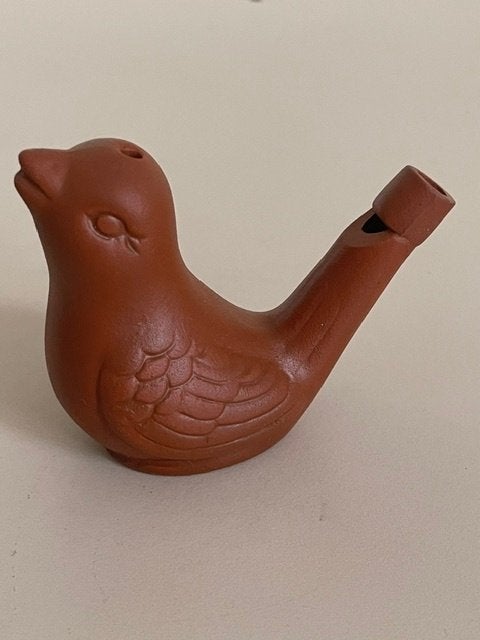 Vogelfluit waterfluit / vogel waterpijp Terracotta keramiek., Ophalen