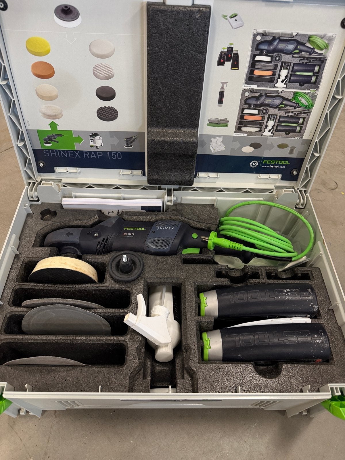 Festool Shinex RAP 150 FE-Set Polijstmachine