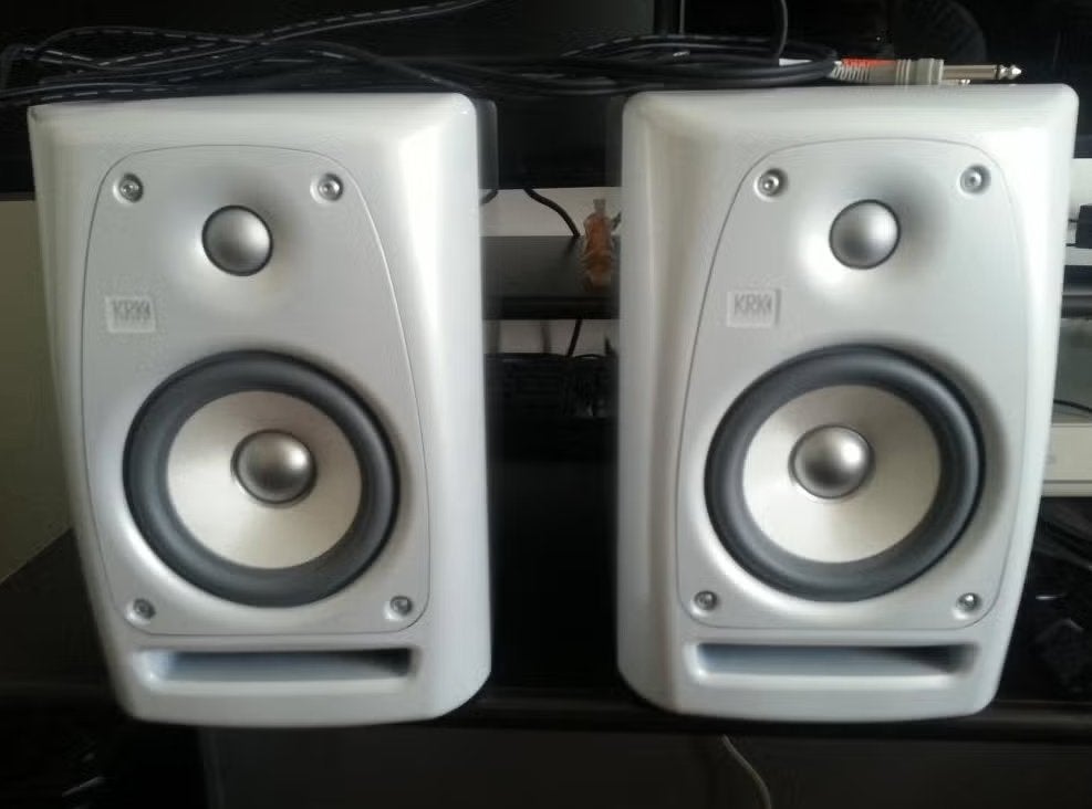2x KRK Rokit 5 G2 speakers dj 6 actief LIMITED EDITION GREY