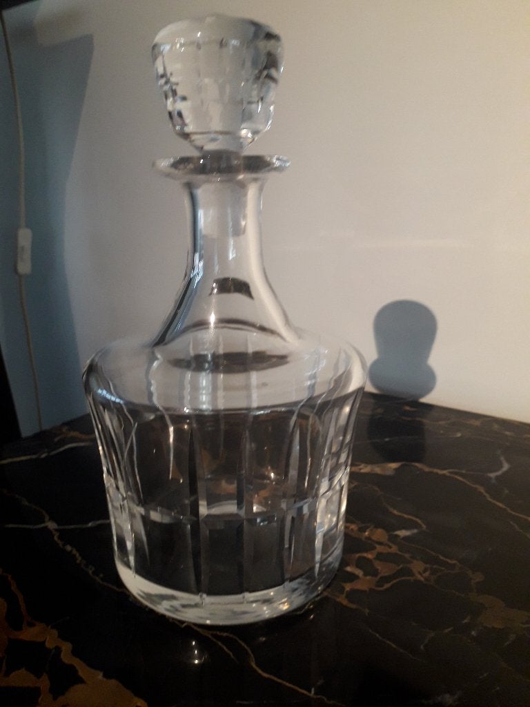 VINTAGE KRISTALLEN KARAF met ORIGINELE STOP in PERFECTE ST, Ophalen of Verzenden