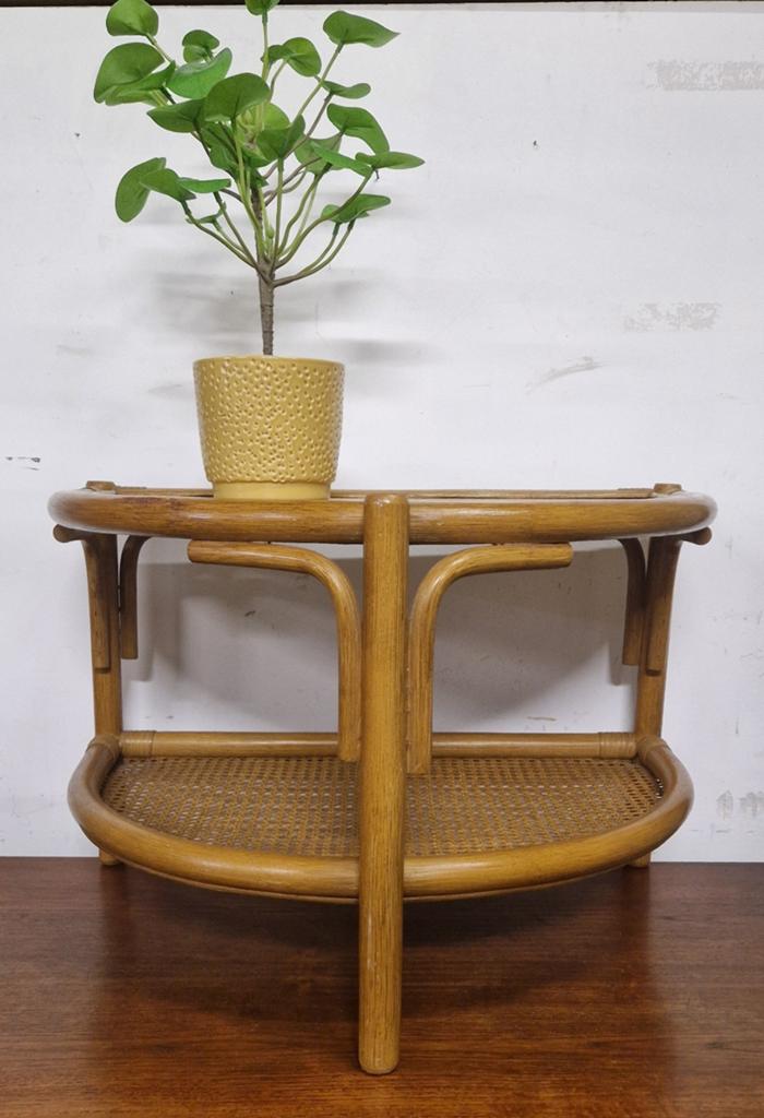 vintage rotan tafeltje/bijzettafeltje/coffee table, Ophalen, Huis en Inrichting