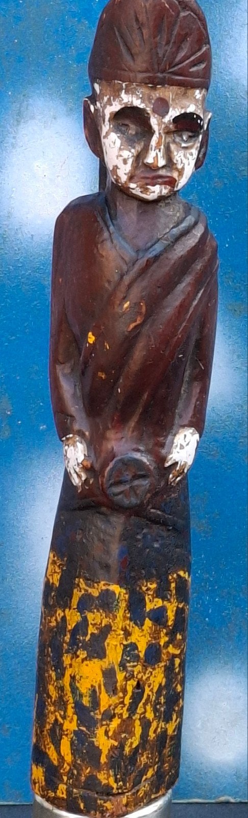 Indonesië. Authentiek oud houtsnijwerk.  * Zie tekst., Handgemaakt, 29 cm, Indonesië, Meerkleurig