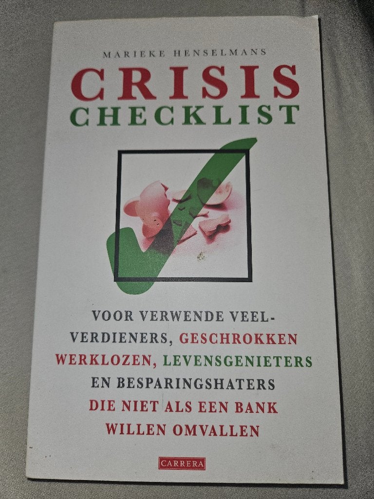 Crisis Checklist (Marieke Henselmans), Ophalen of Verzenden, Nieuw
