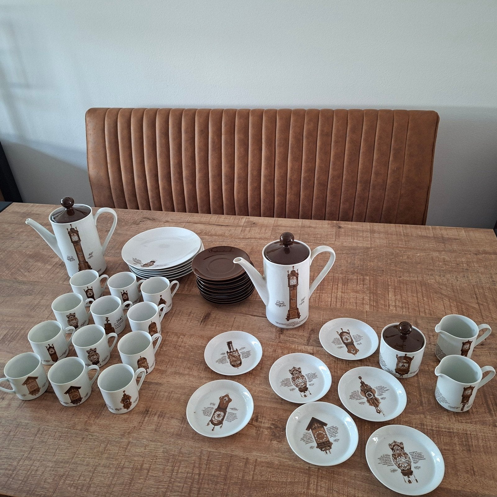 Vintage Mitterteich Porzellan Klokken Servies Set, Ophalen