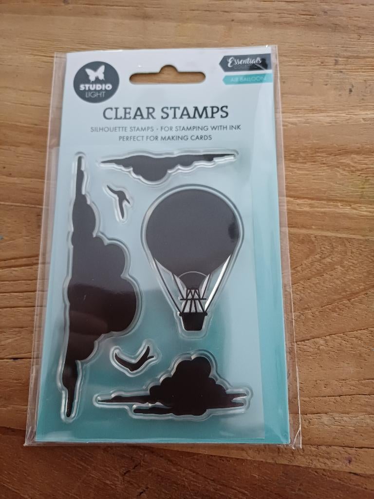 stempel Studiolight luchtballon en wolken.  nieuw, Ophalen of Verzenden, Nieuw, Clearstamp