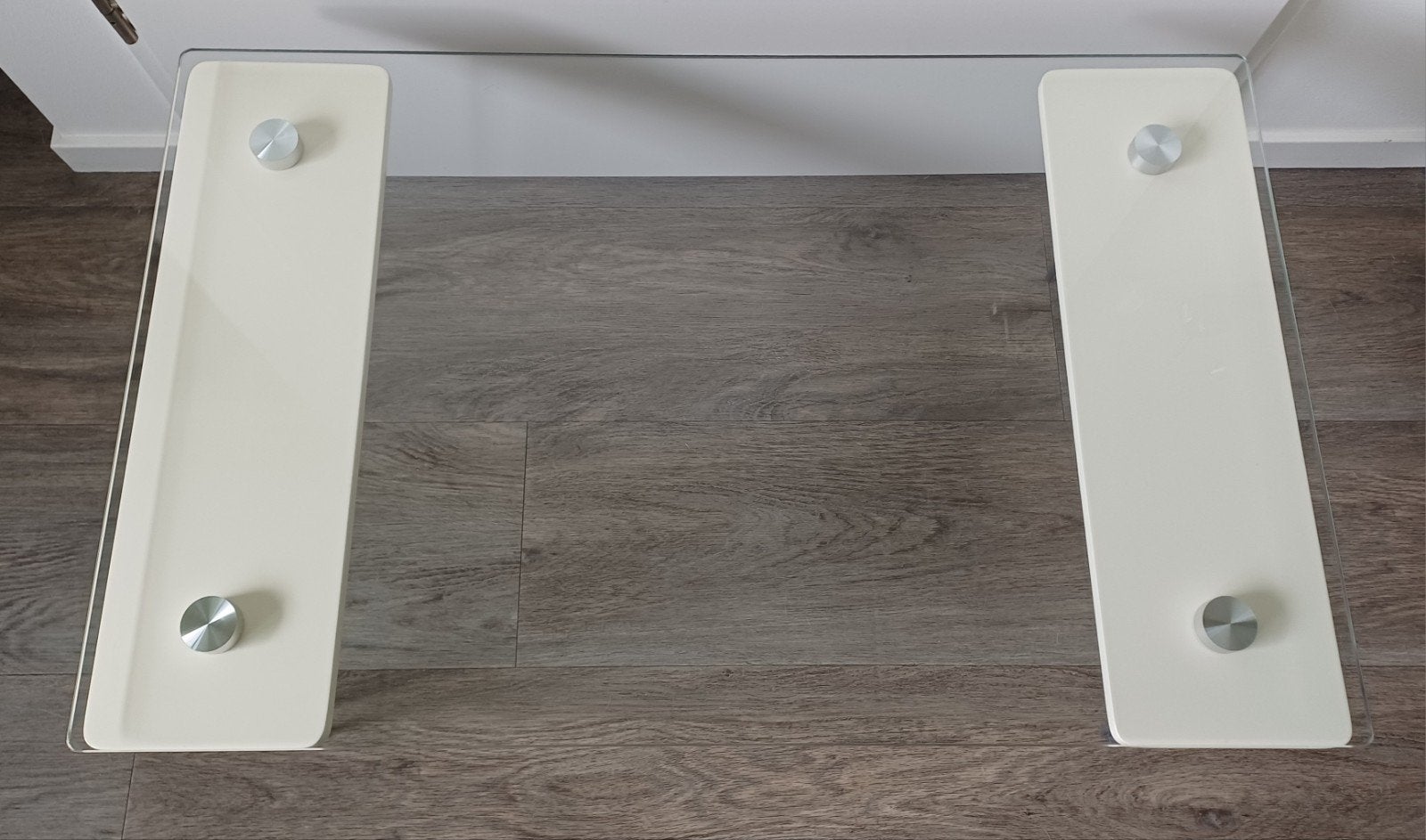 Leuke retro glazen salontafel/bijzettafel van Ikea, Ophalen, Gebruikt, 50 tot 100 cm, 50 tot 100 cm