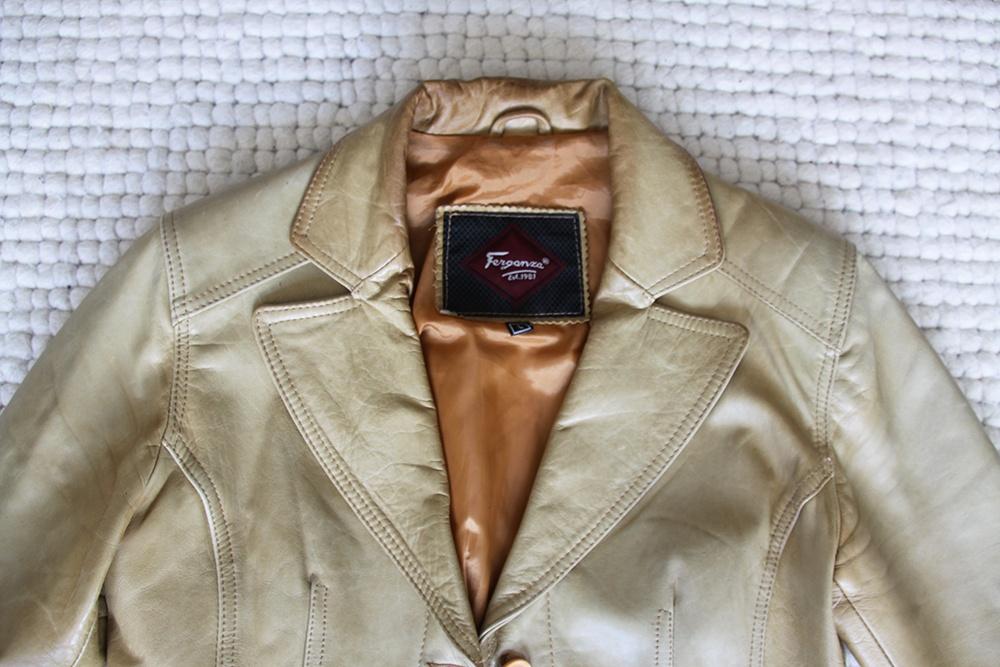 Leren Ferganza Jas (L) € 50,-, Overige kleuren, Maat 42/44 (L), Ophalen of Verzenden, Zo goed als nieuw