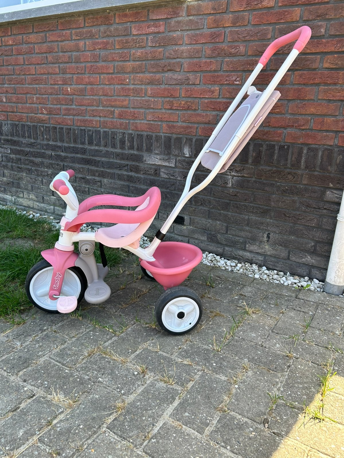 Smoby Be Move Comfort driewieler roze – zeer nette staat, Ophalen, Zo goed als nieuw, Terugtraprem, Duwstang