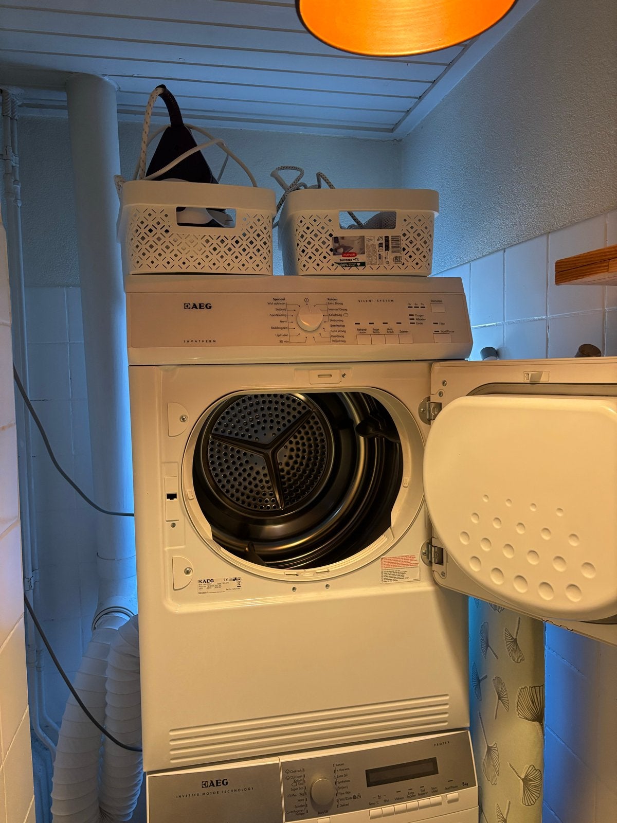 AEG Lavatherm Luchtafvoerdroger - Goed Werkend, Ophalen, Gebruikt, Voorlader, Luchtafvoer
