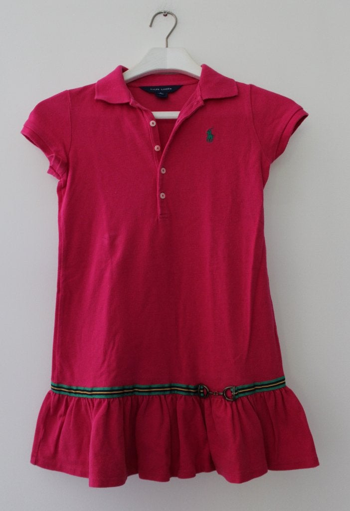 Polojurk van Ralph Lauren maat 8-10 jaar, Gebruikt, Meisje, Ophalen of Verzenden, Jurk of Rok