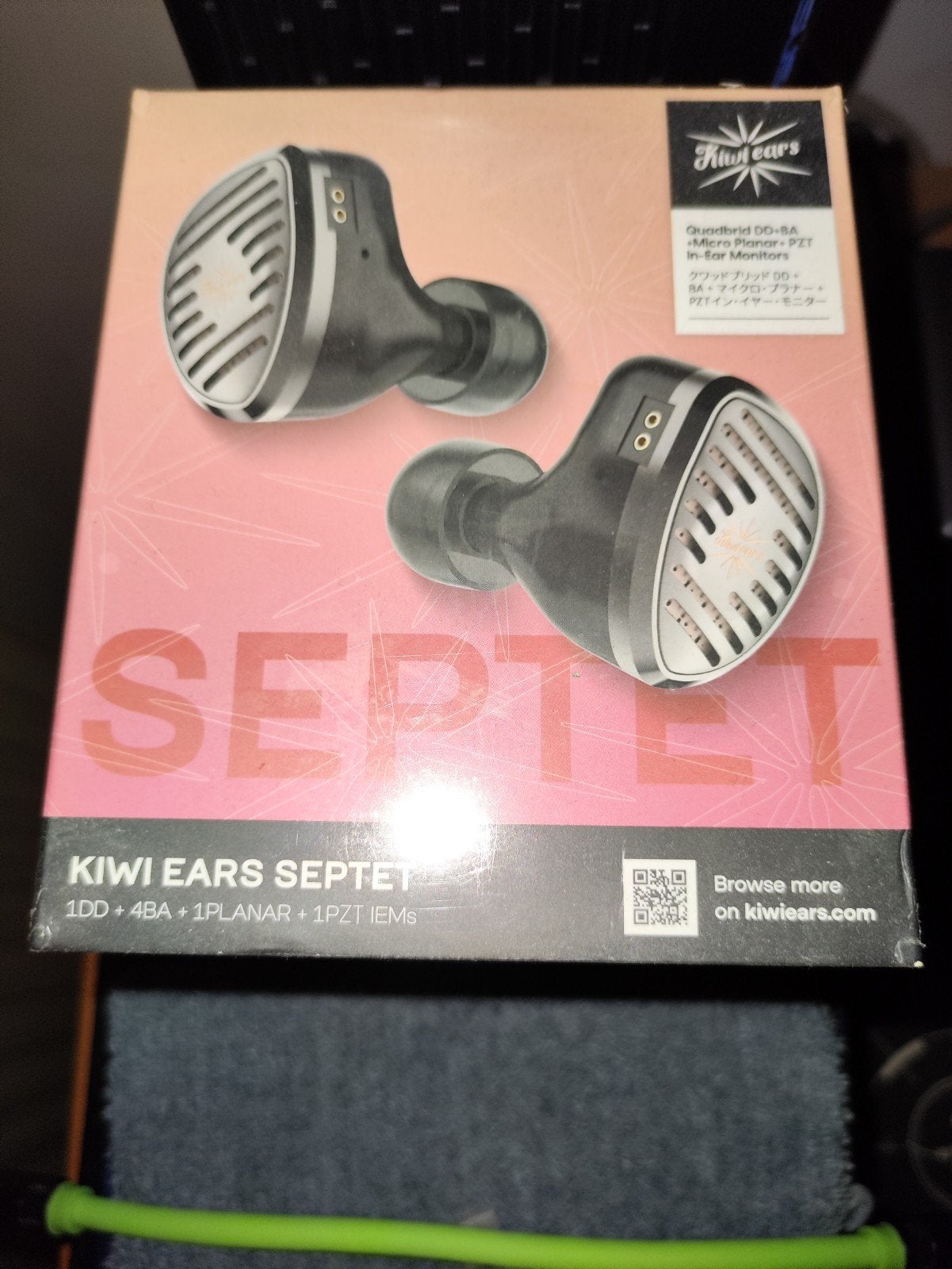 Kiwi Ears Septet Quadbrid IEM's - Nieuw in verzegelde doos