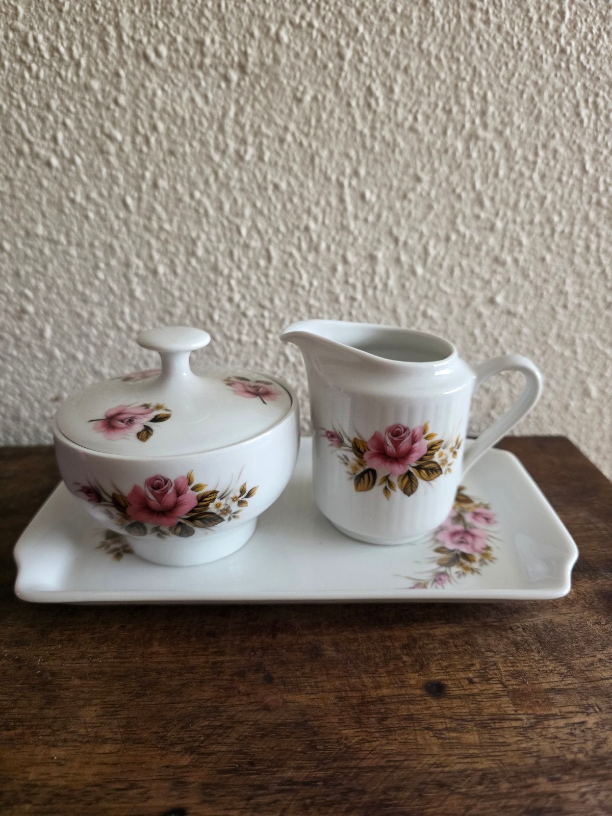 Vintage Royal Schwabap Suiker- en Melkset met Dienblad, Antiek en Kunst, Ophalen of Verzenden