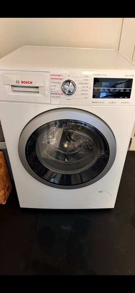 Bosch Serie 6 Wasmachine met Droogfunctie - 7/4 kg, Ophalen, Gebruikt, Voorlader, 85 tot 90 cm