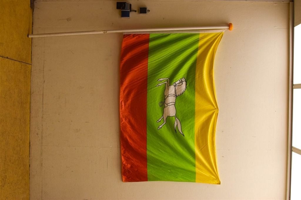 Vlaggenstok met Dorpsvlag Zuidlaren 50810
