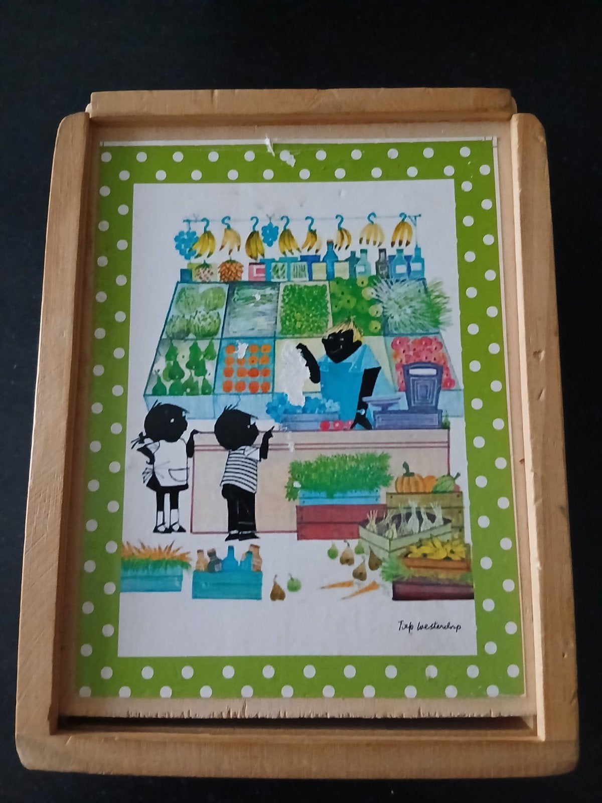 Vintage Houten Blokkenpuzzel Jip en Janneke Fiep Westendorp, Ophalen of Verzenden