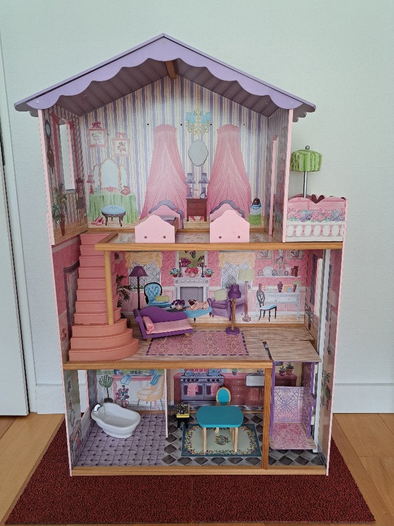 Poppenhuis / barbiehuis Kidscraft, Ophalen, Gebruikt, Poppenhuis