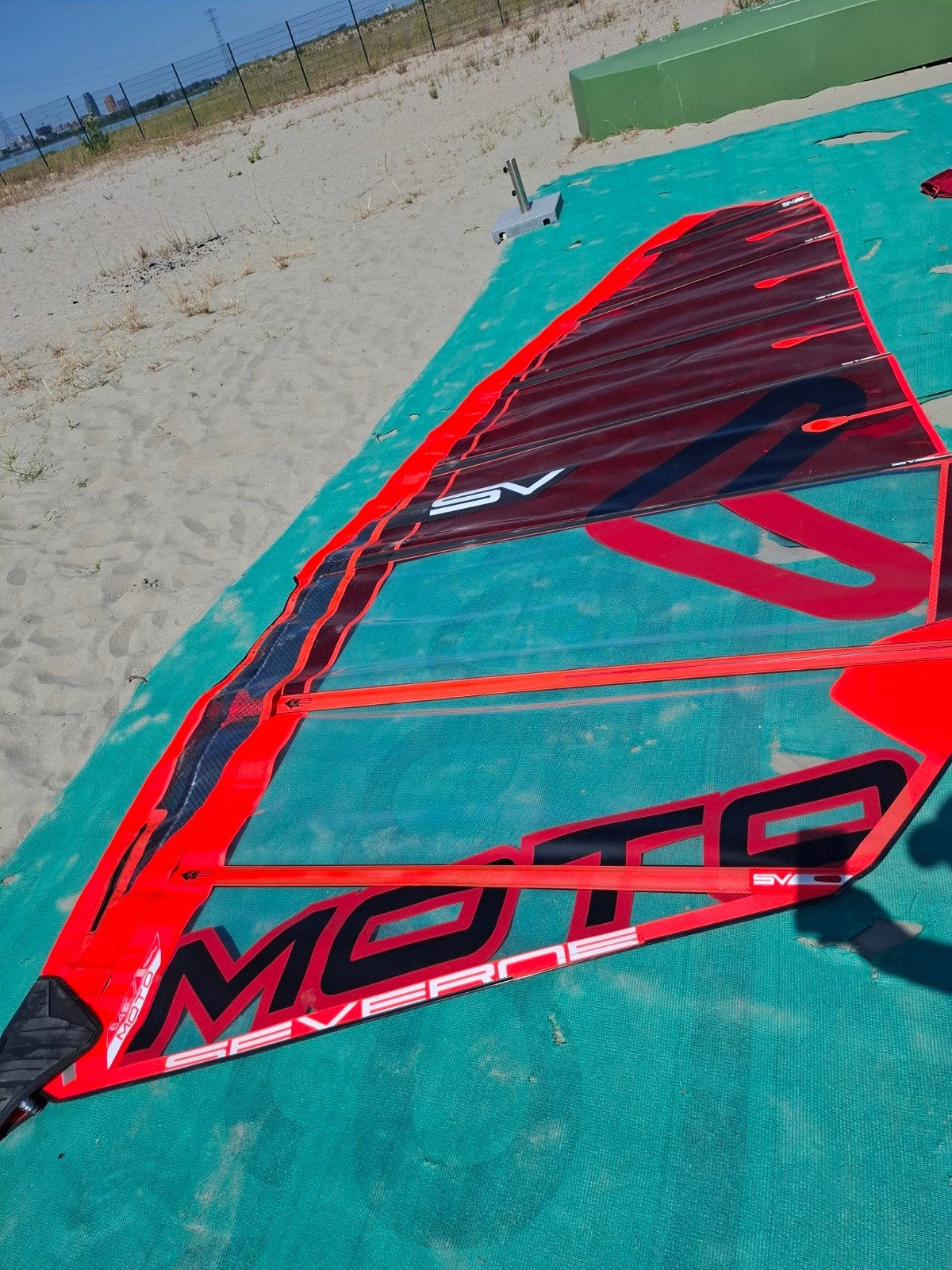 Severne Moto 6.4 windsurfzeil, Watersport en Boten, 5 tot 6.5 m², Ophalen of Verzenden, Zo goed als nieuw, Severne