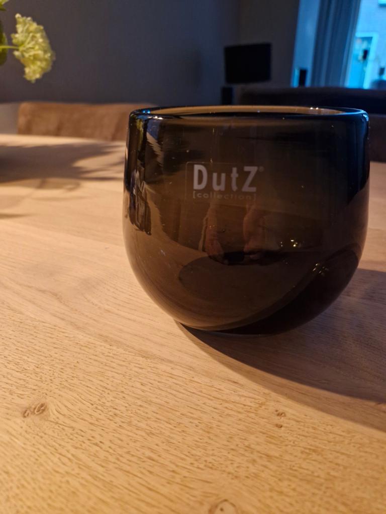 Dutz zwart windlicht, zgan, Zwart, Ophalen of Verzenden, Minder dan 50 cm, Glas
