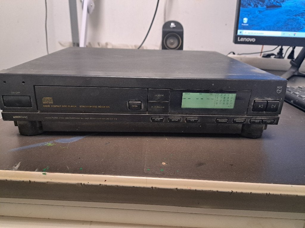 Philips CD100/00L CD-speler - Vintage Audio, Ophalen, Gebruikt, Dvd-speler, Philips