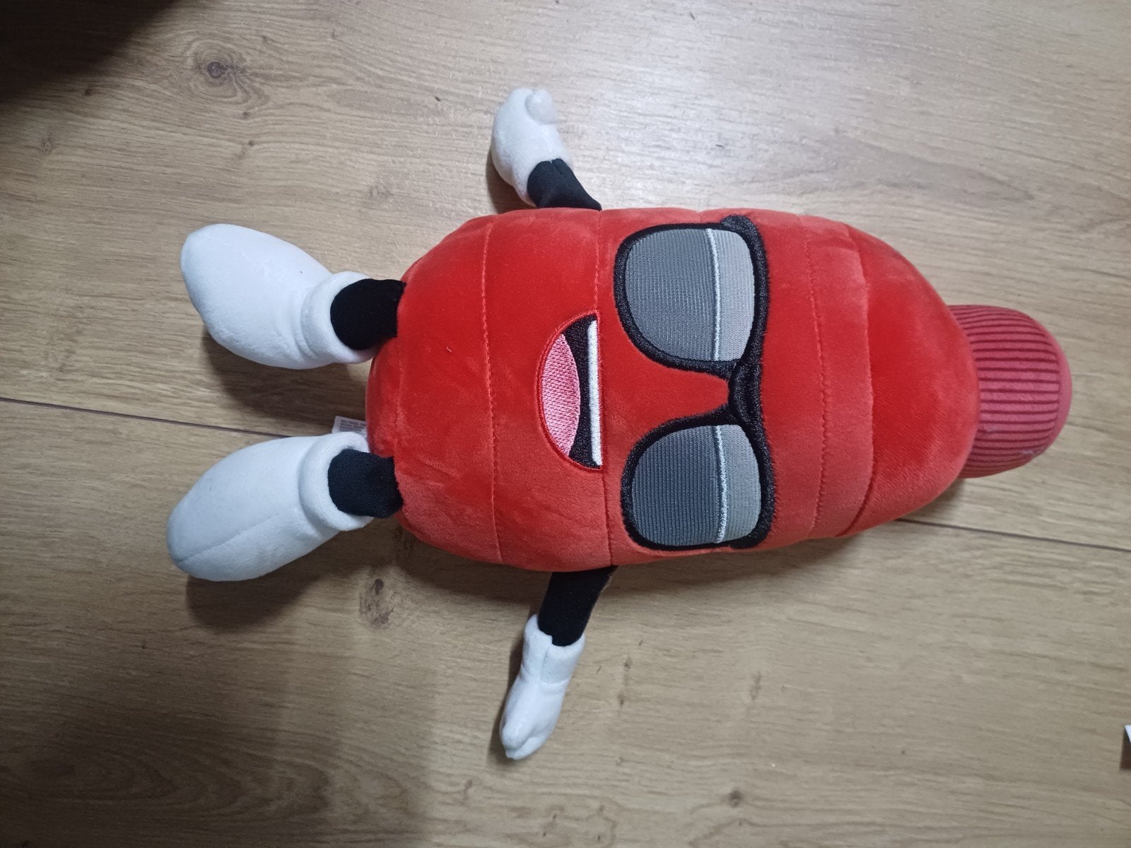 Rode prime knuffel met zonnebril, Ophalen of Verzenden, Nieuw, Rood, Overige typen