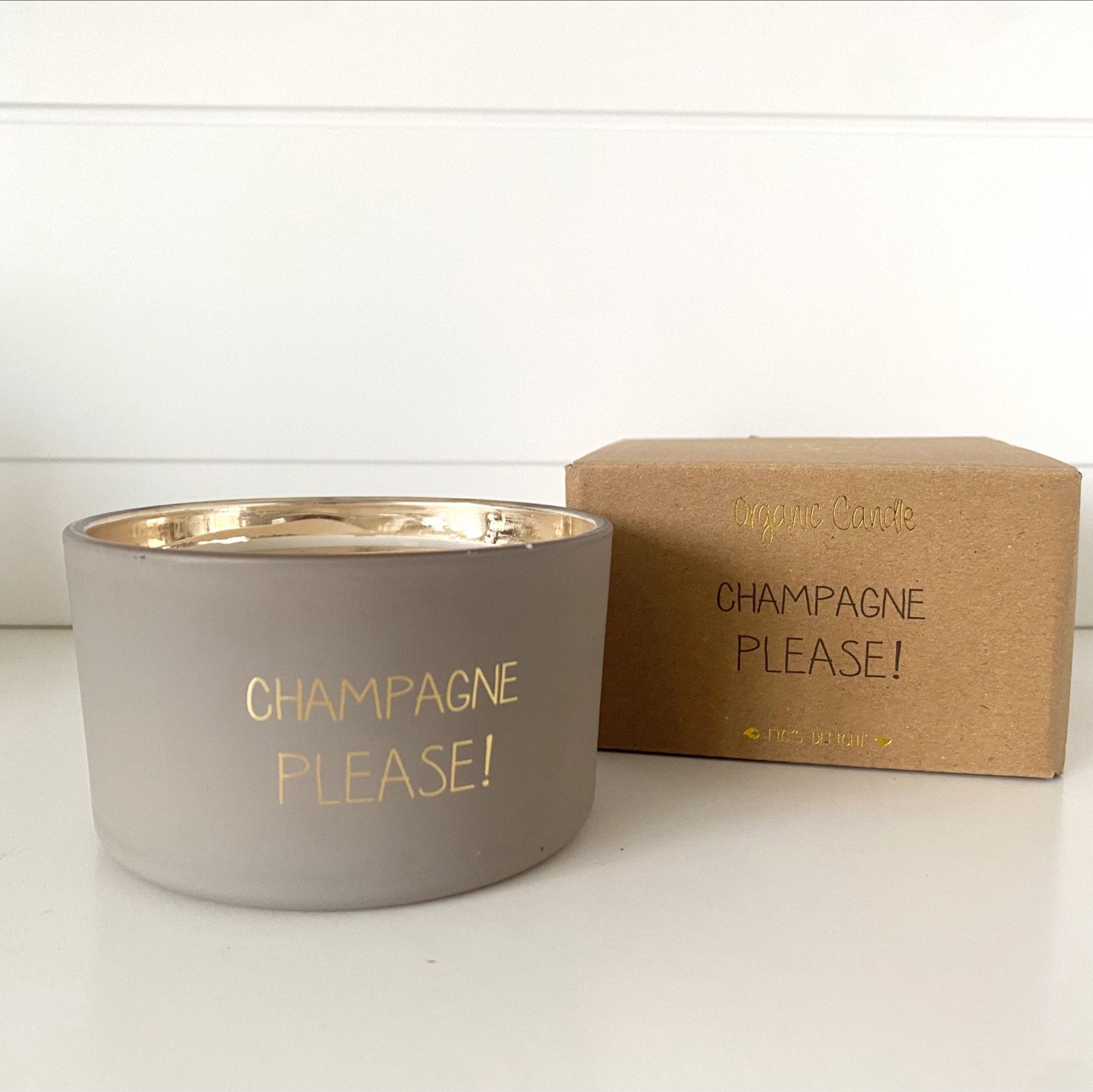 My Flame Lifestyle Organic Candle "Champagne Please!", Overige materialen, Nieuw, Ophalen of Verzenden, Modern