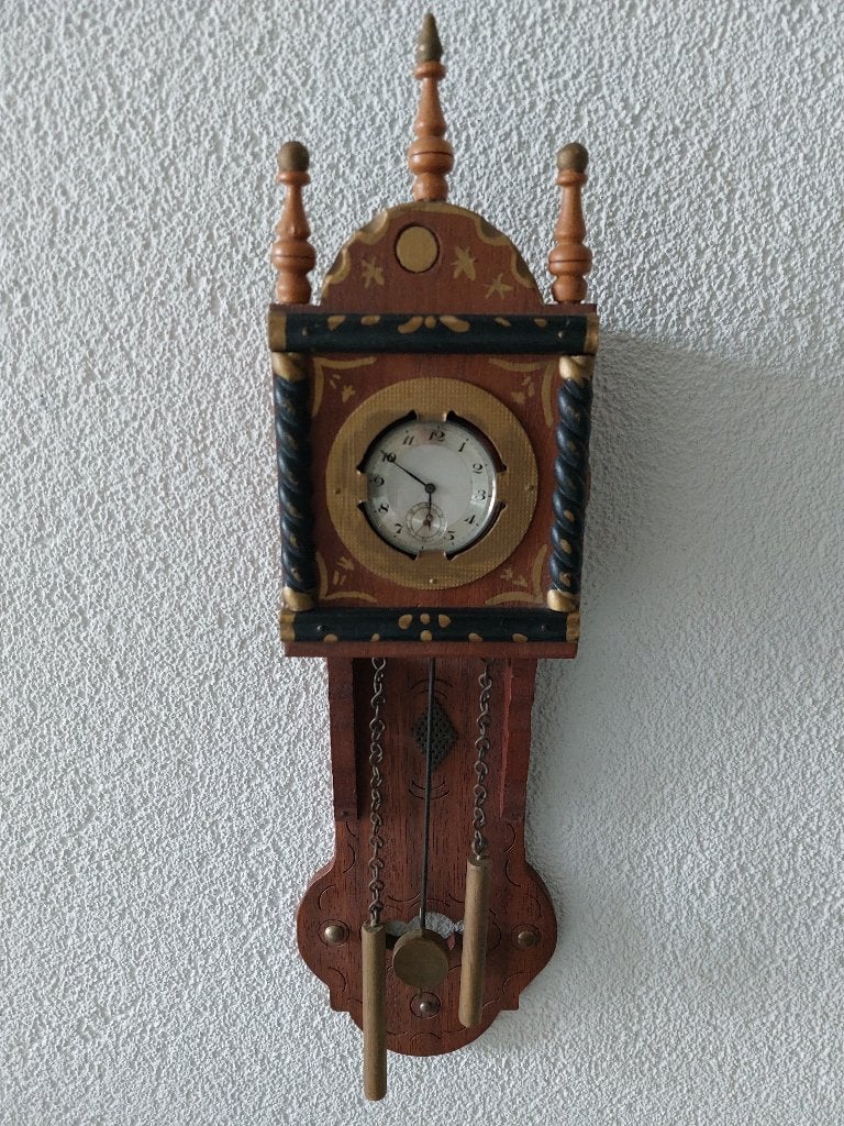 Porte-Montre met klokje., Antiek en Kunst, Antiek | Klokken, Ophalen