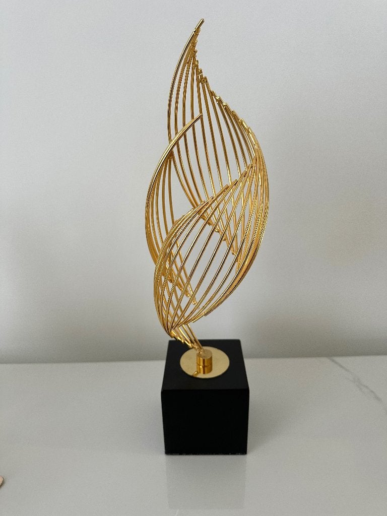 Ornament beeld goud decoratie, Verzamelen, Beelden en Beeldjes, Ophalen, Dier