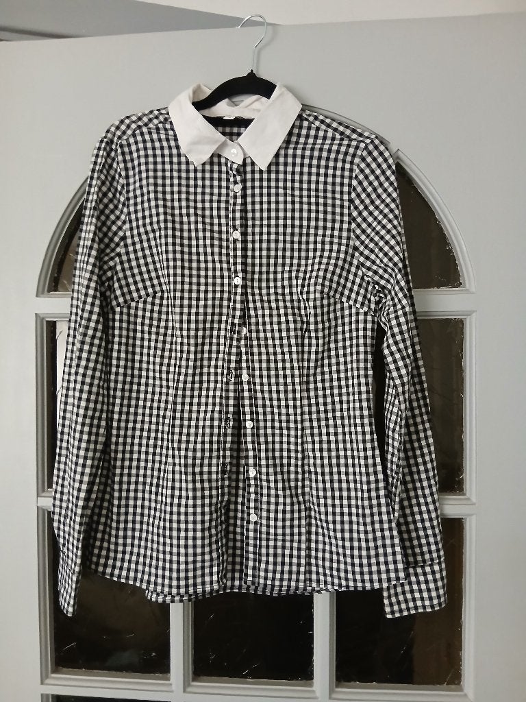 Blouse zwart/wit maat 40 (tally weijl), Ophalen of Verzenden, Zo goed als nieuw, Maat 38/40 (M), Wit