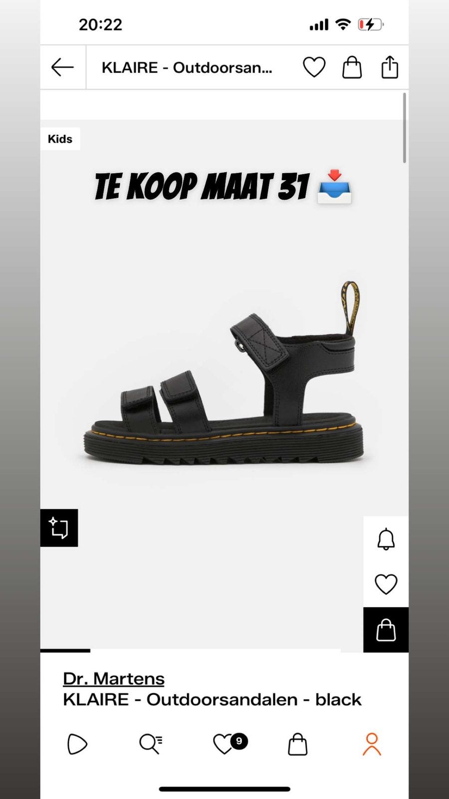 Dr martens sandalen, Eén persoon, Cadeaubon