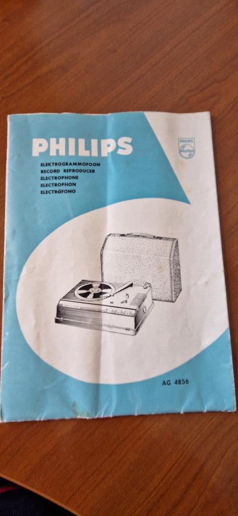 PHILIPS Koffergrammofoon AG 4856, Ophalen, Niet werkend, Platenspeler, Philips