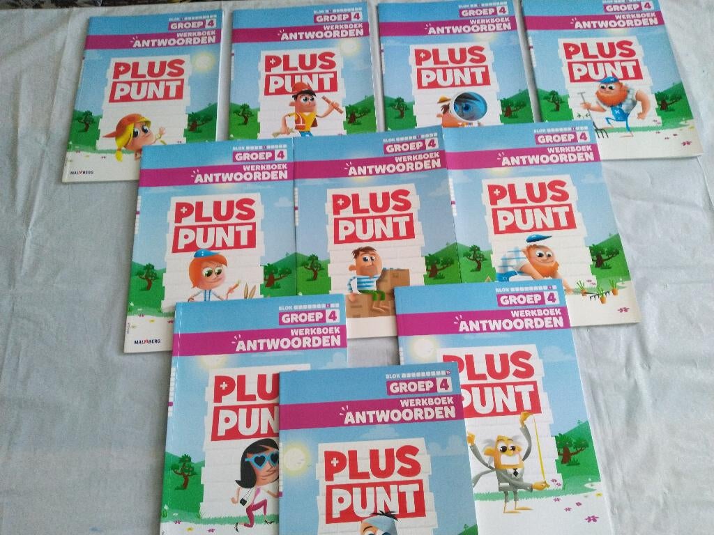 Pluspunt - Groep 4 - Antwoordenboeken voor €55,00, Ophalen of Verzenden, Nieuw, Overige niveaus, Overige vakken