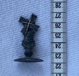 Verzilverde miniatuur molentje, Ophalen of Verzenden, Gebruikt, Overige typen