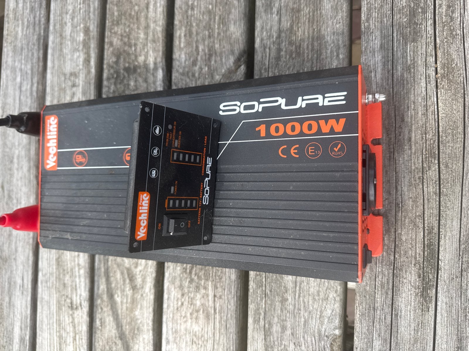 Vechline SoPure Omvormer 1000W - Ideaal voor Camper/Boot, Ophalen of Verzenden