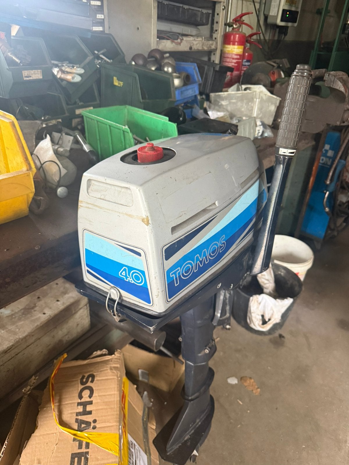 Tomos 4 pk 2 takt, Ophalen, Zo goed als nieuw, Motor en Techniek, Zeilboot of Motorboot