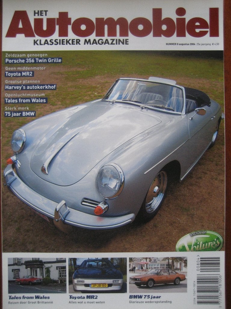 Het Automobiel 8 2004 Porsche 356, 75 jaar BMW, Toyota MR2, Ophalen of Verzenden, Nieuw, Porsche
