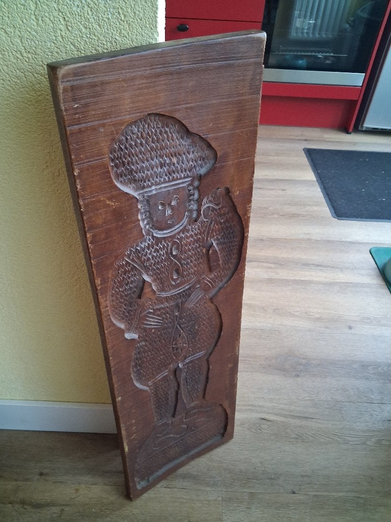 Grote oude speculaas of koekplank, Ophalen