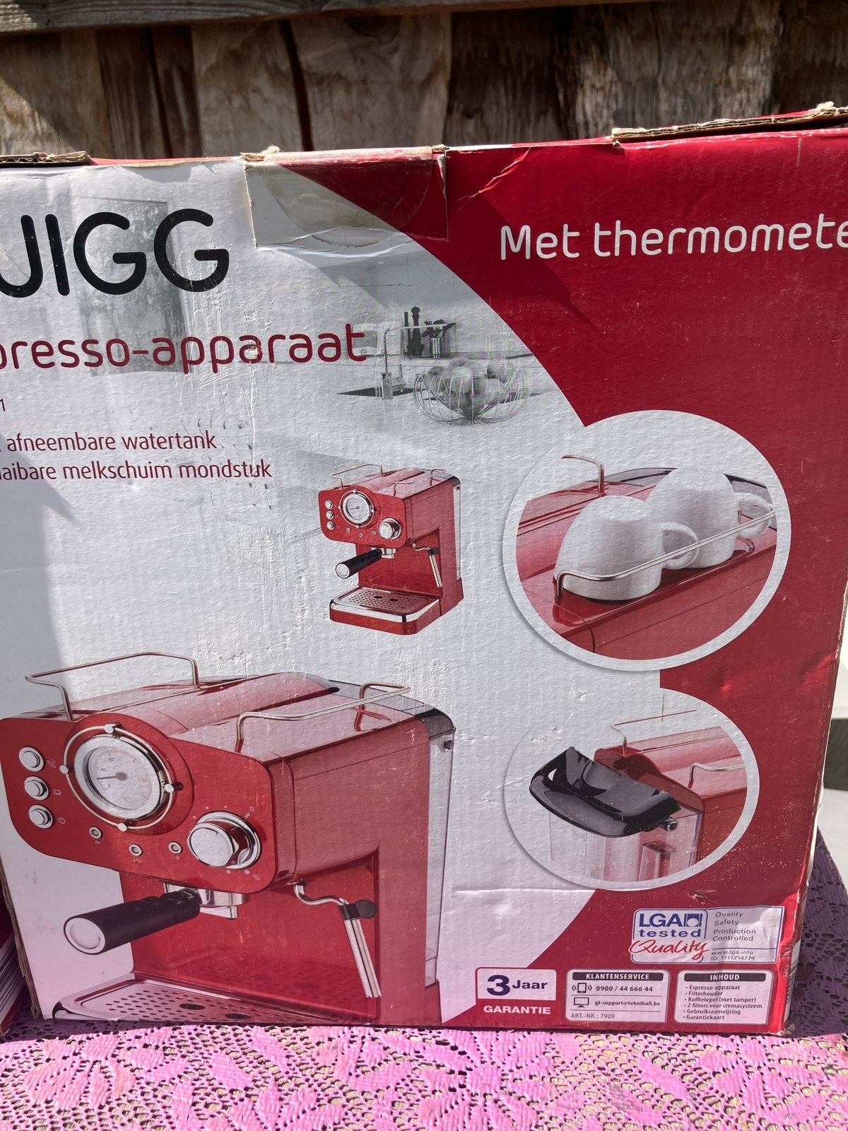 Quigg Espresso-apparaat en Elektrische Koffiemolen, Witgoed en Apparatuur, Koffiezetapparaten, Afneembaar waterreservoir, Nieuw