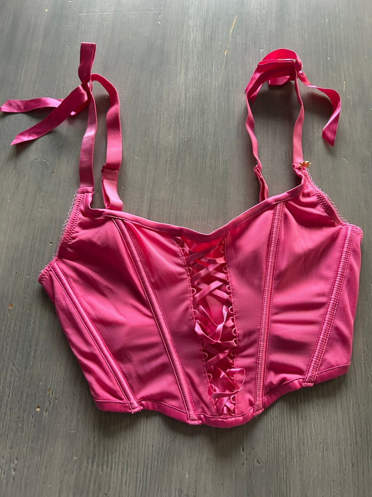 Roze bustier/corset Bridgerton maat S, Verzenden, Nieuw, Roze, Maat 36 (S)