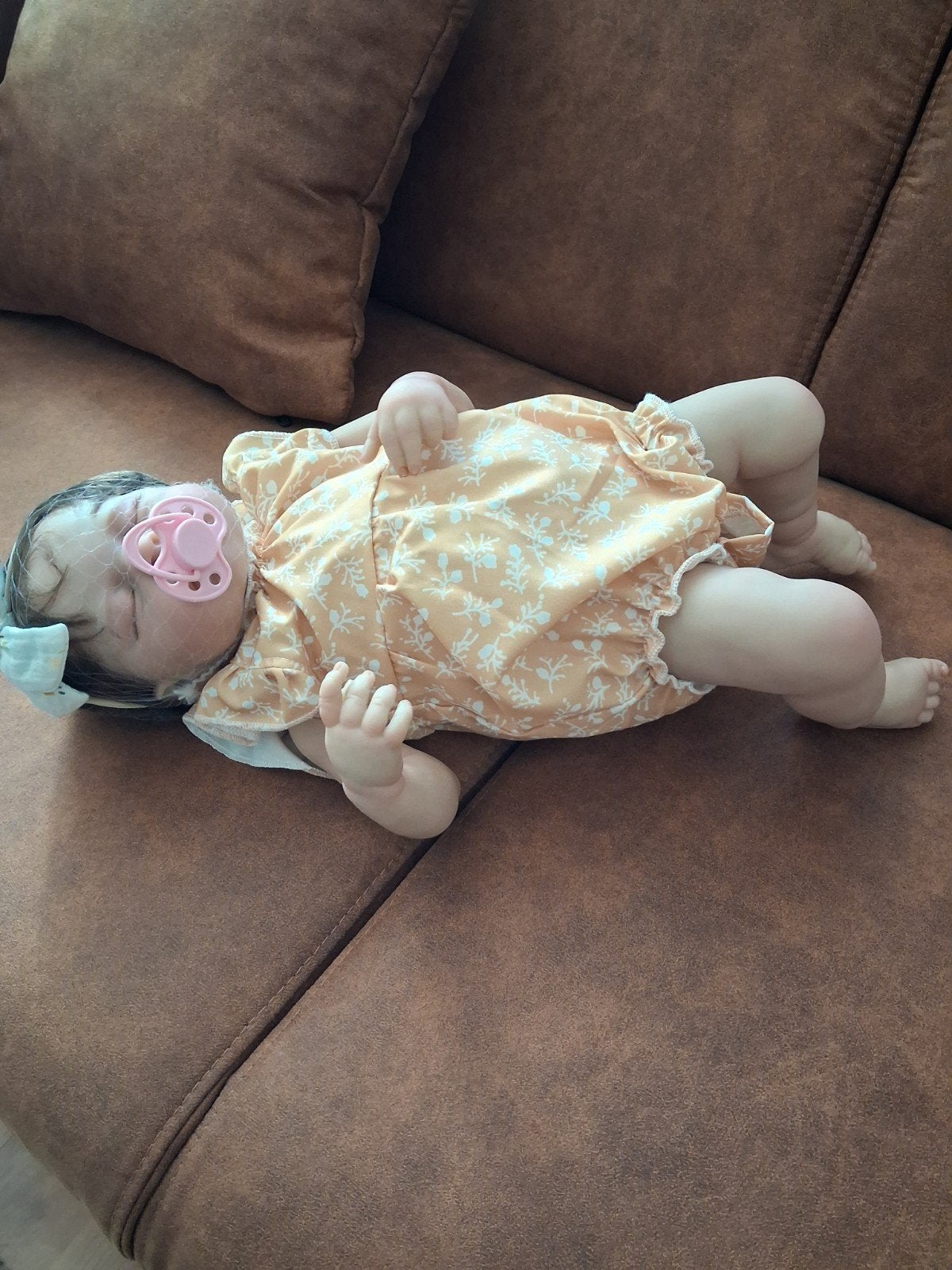 Realistische Reborn Babypop met Speen en Kleding, Ophalen of Verzenden, Nieuw, Babypop, Levensecht of Reborn