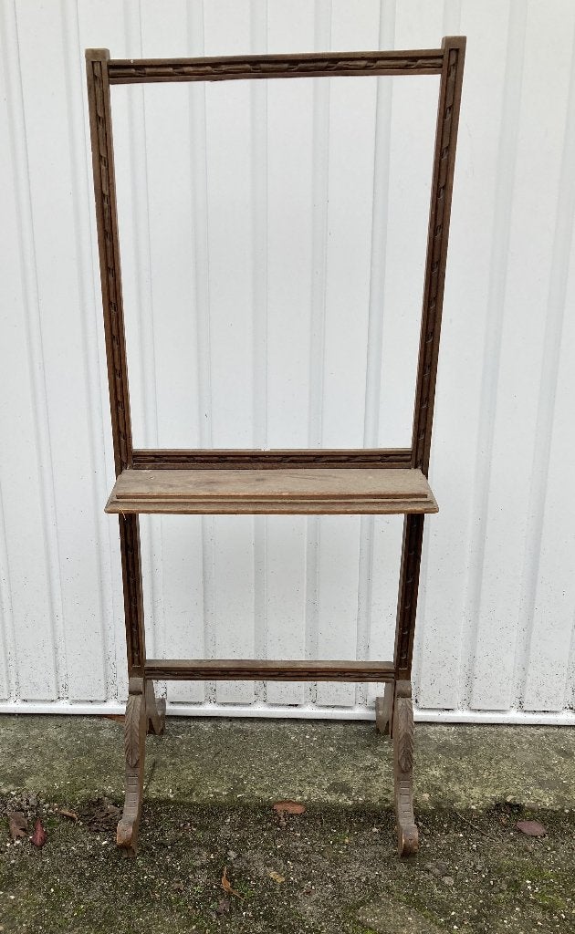 Brocante oude houten muziekstandaard - schildersezel, Ophalen