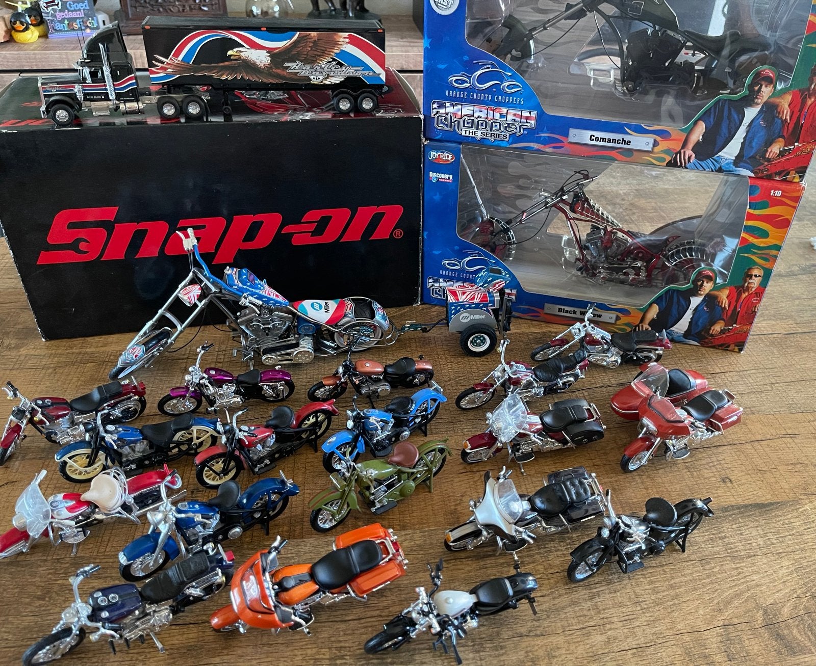 Grote collectie modelmotoren Harley Davidson en OCC, Ophalen of Verzenden, Zo goed als nieuw, Overige typen
