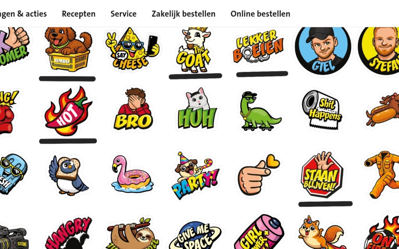 Sticker Jumbo Spaaractie Stuk TV, Verzamelen, Supermarktacties, Jumbo, Ophalen of Verzenden