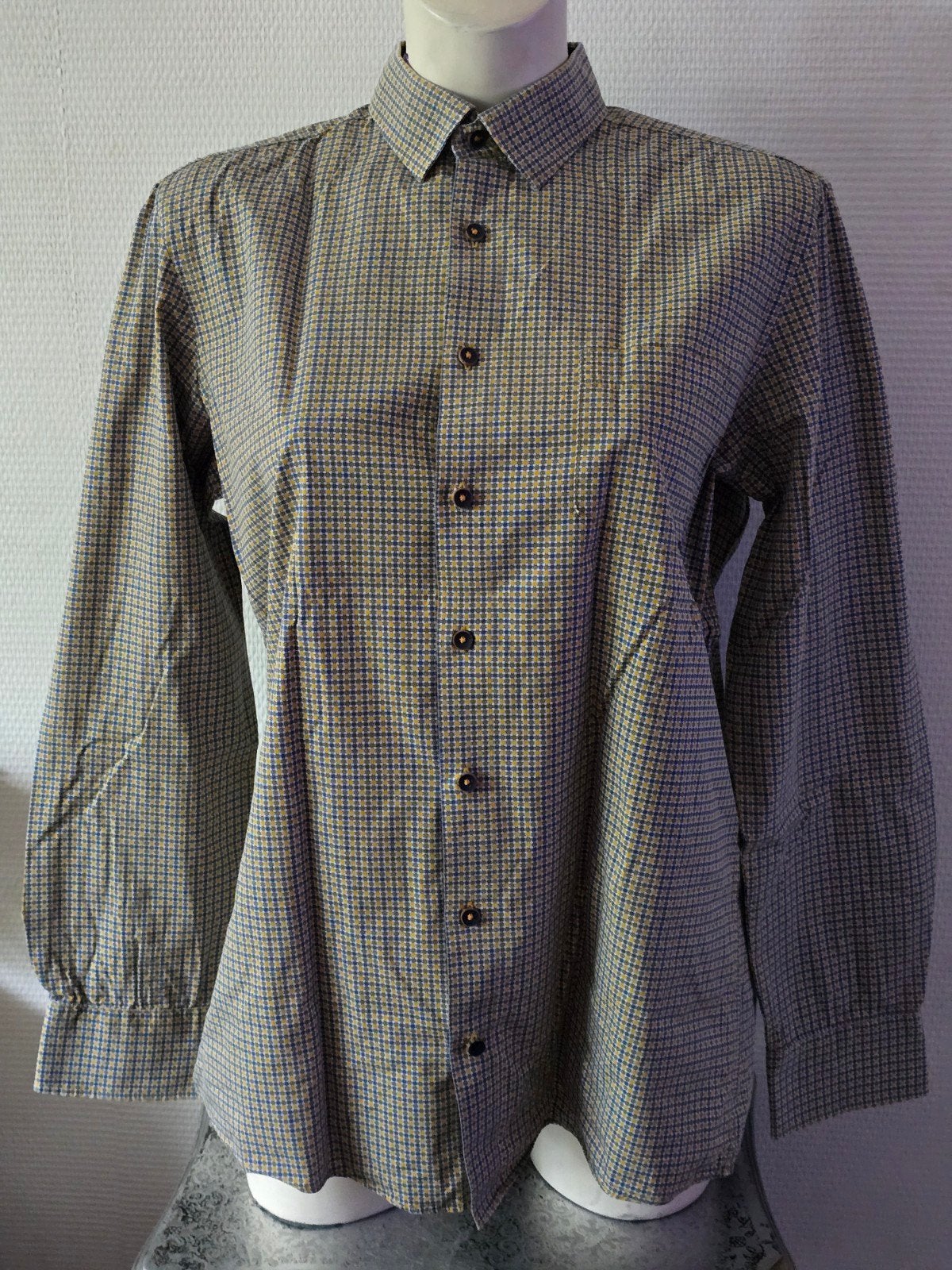 Redmond Casual overhemd - Maat M (39/40), Meerkleurig, Gedragen, REDMOND, Halswijdte 39/40 (M)
